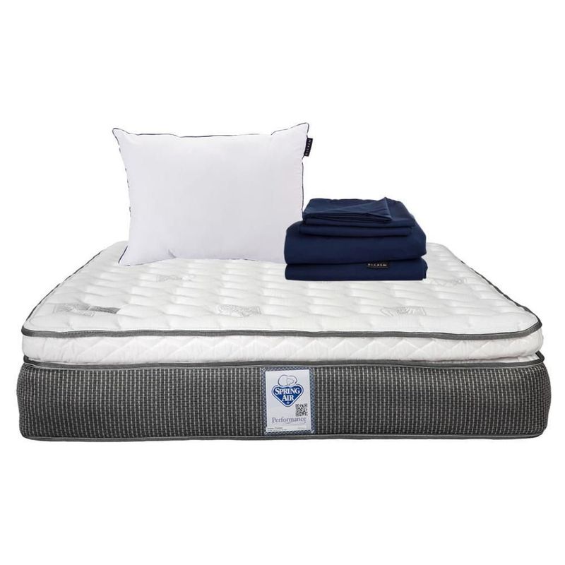 Colchón King Size Spring Air Phantom + Almohada O + Sábanas Softy RGH