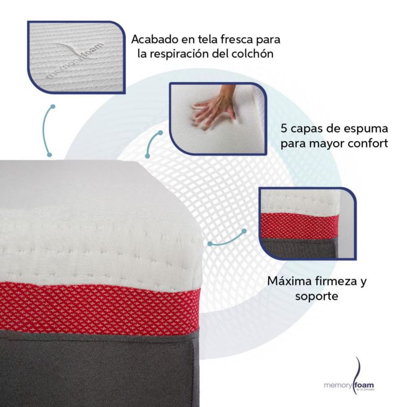 Colchón Great Individual Memory Foam Firme