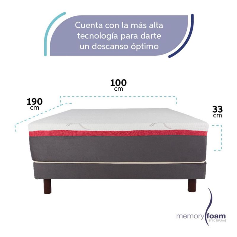 Colchón Great Individual Memory Foam Firme