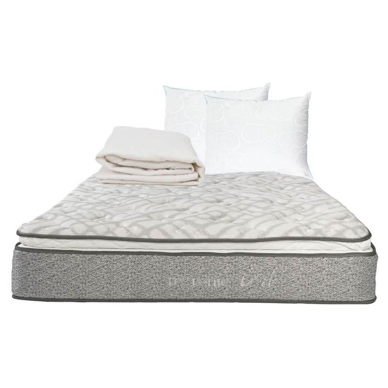 Colchón Queen Size Restonic Vail + 2 Almohadas Osos + Protector RGH