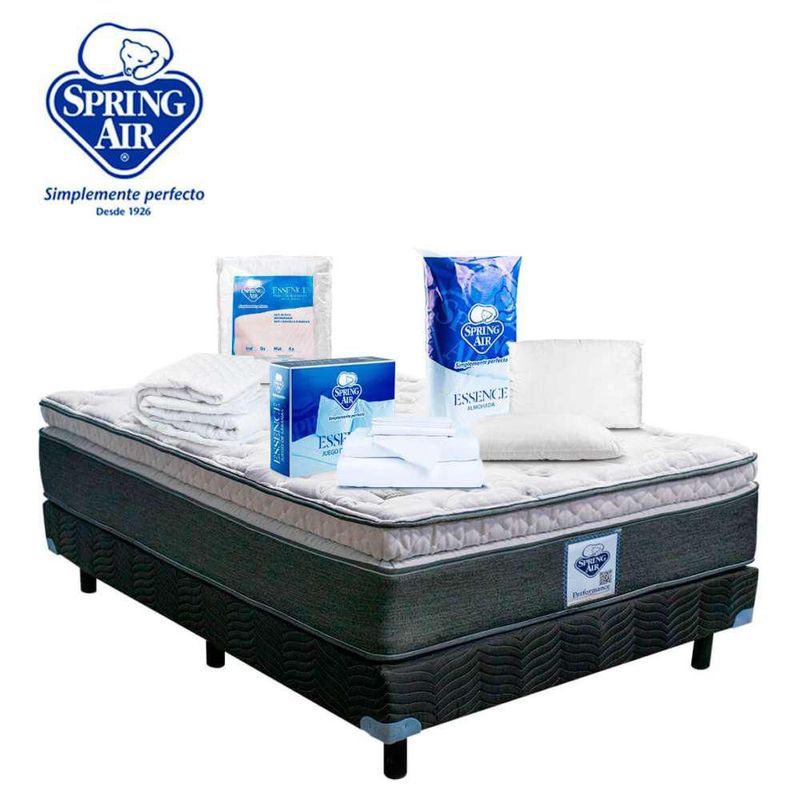 Colchón Spring Air Sleeper KS + Box + Blancos
