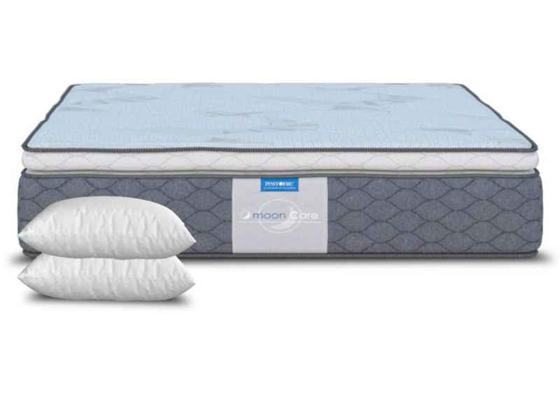 Colchon Restonic Individual Euro Premium + 2 Almohadas Hipoalergénicas