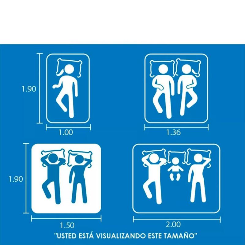 Cama Box + Colchón Restonic Queen Size Euro Estocolmo + Almohadas