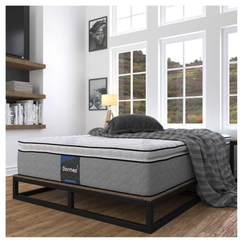 Colchón Ortopédico Memory Foam Dormez Matrimonial Blacky + Box