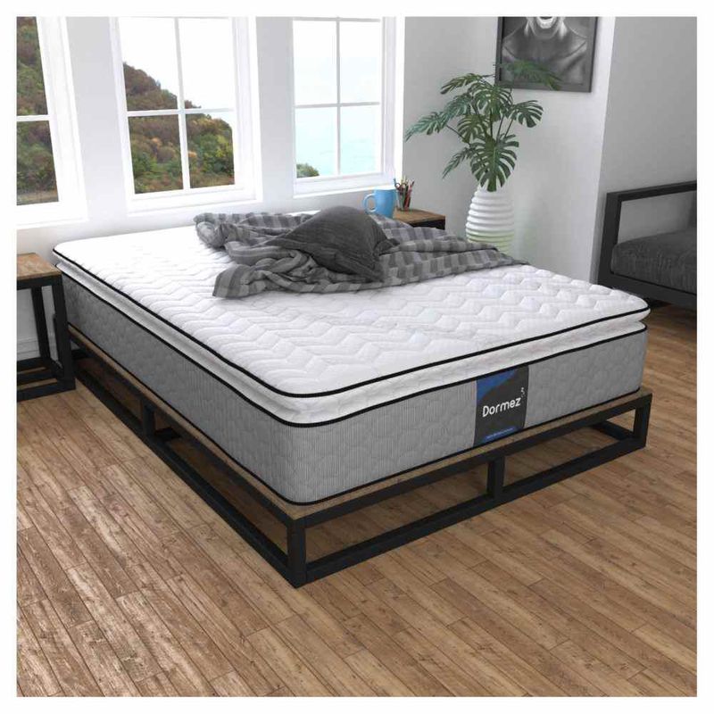 Colchón Ortopédico Memory Foam Dormez Matrimonial Blacky + Box