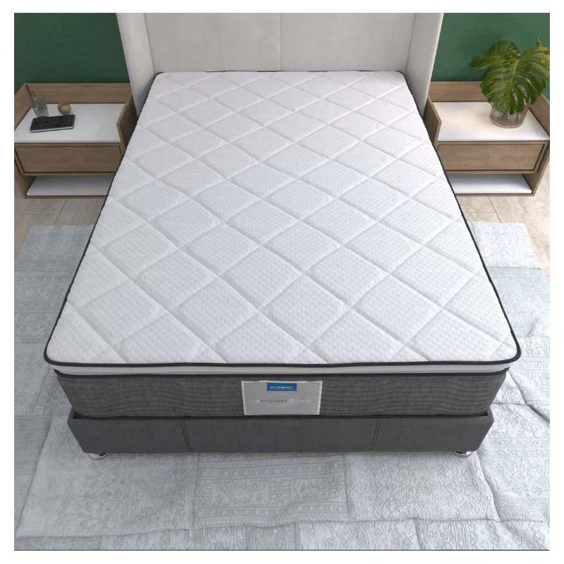 Colchón Individual Restonic Ortopédico Antibacterial Almohadas Y BOX
