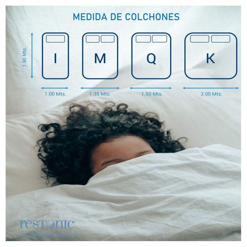 Colchón Ortopédico Restonic Matrimonial Mooncare Line + Box