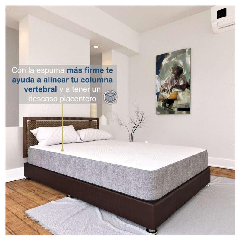 Colchón En Caja Dormez Vigor Individual Ortopédico Con Memory Foam