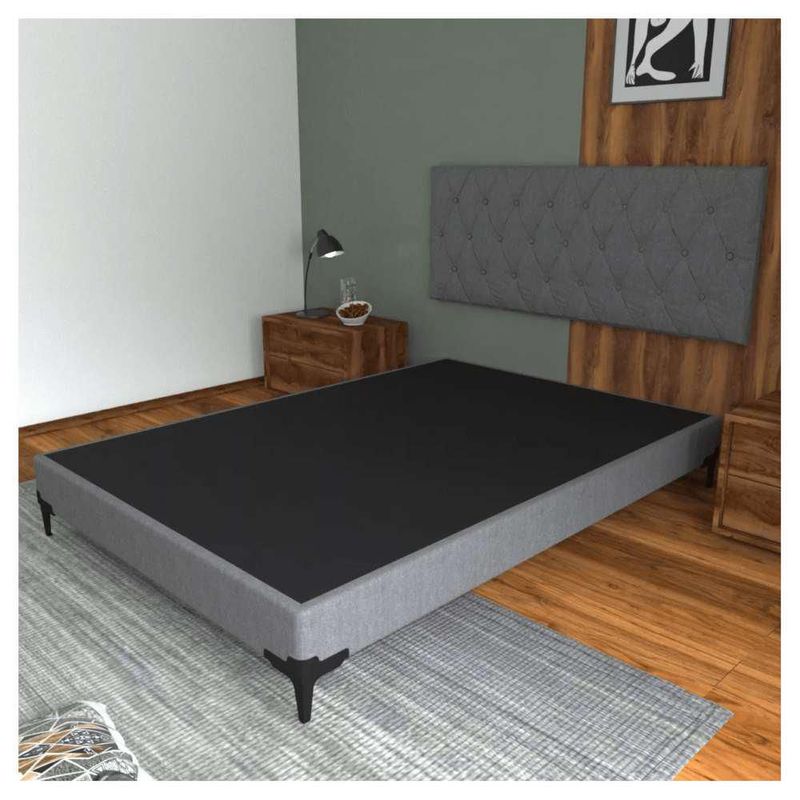 Base de cama box Queen Size Lucerna + Cabecera