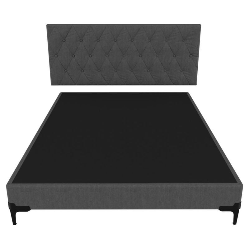 Base de cama box Queen Size Lucerna + Cabecera
