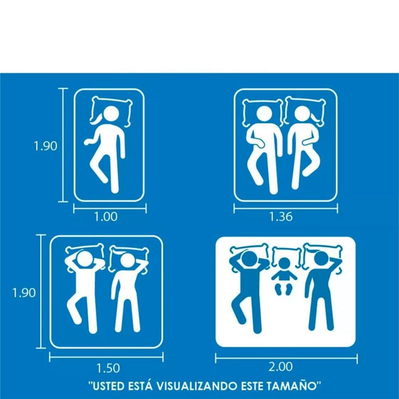 Colchon Restonic King Size Euro Premium + 4Almohadas Hipoalergénicas