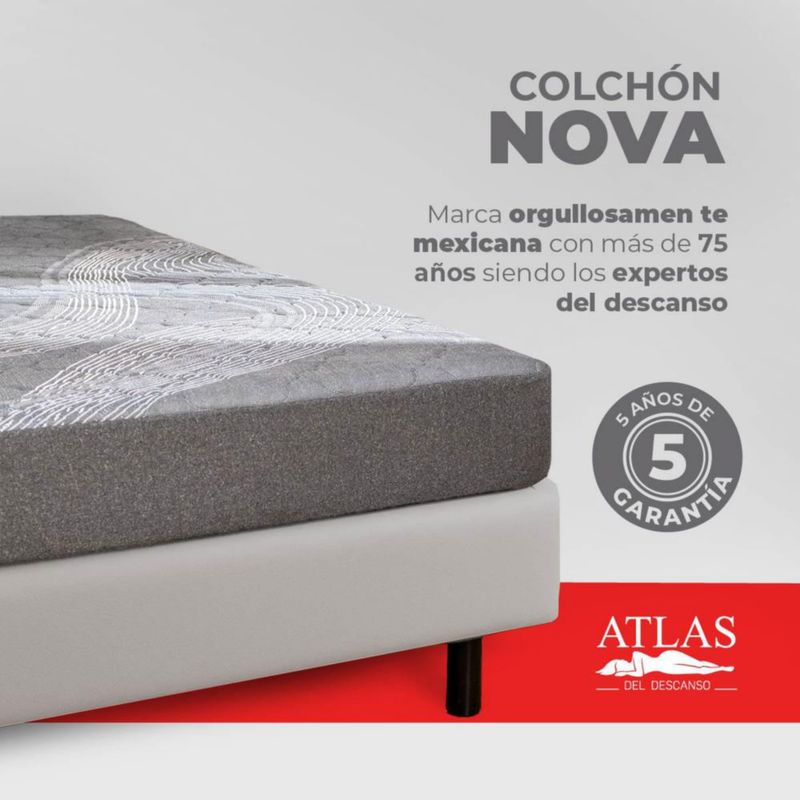 Colchón En Caja Atlas Individual Nova