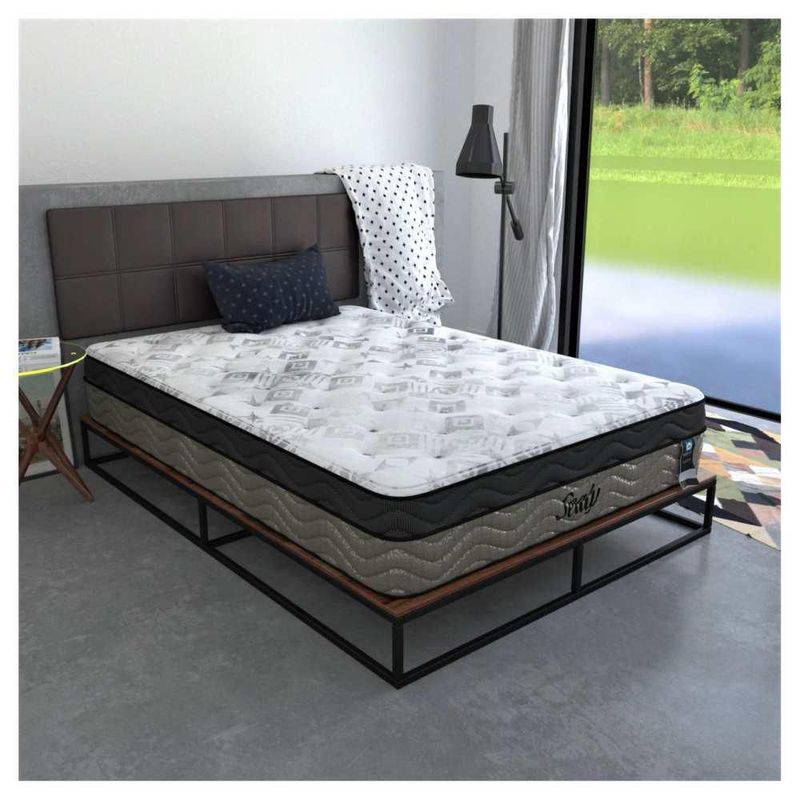 Colchón Ortopédico Sealy Posrturepedic Queen Size Beberly + 2 almohadas