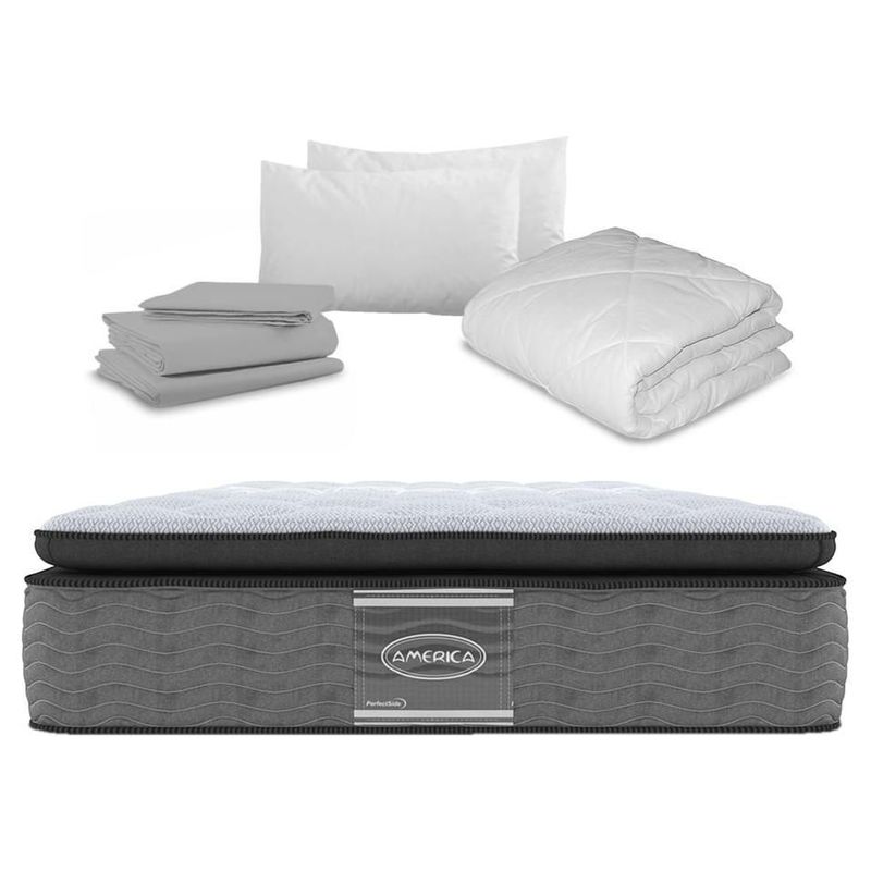 Colchon America Individual Ortopedico PerfectSide + Blancos Bleden