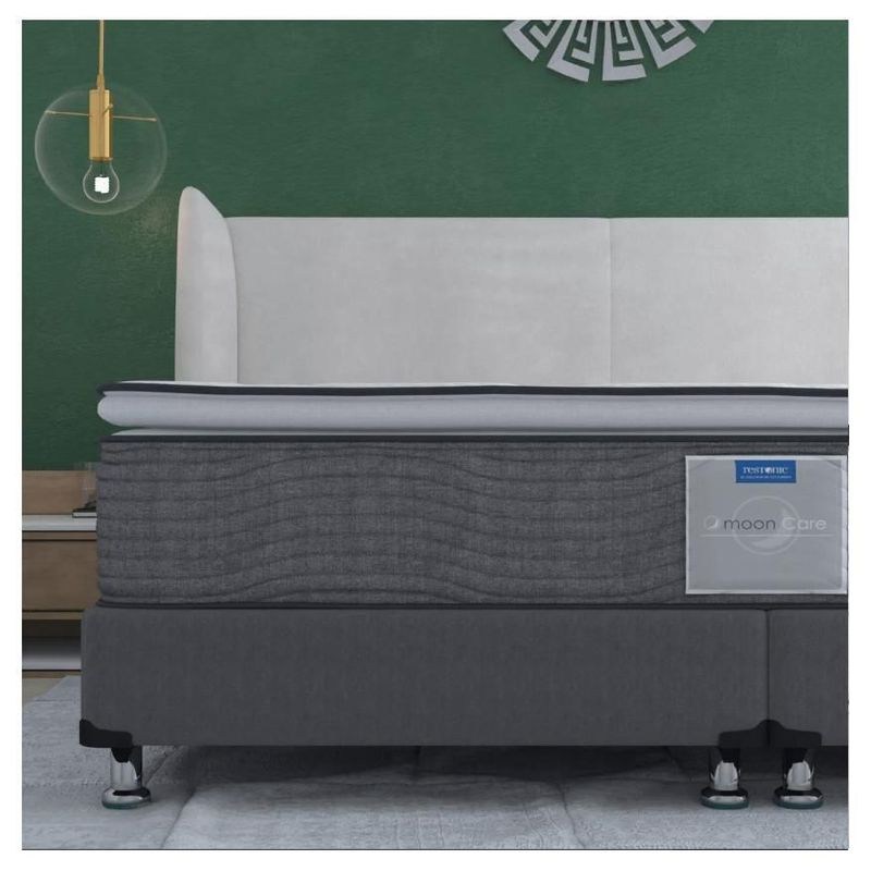 Colchón King Size Restonic Ortopédico Antibacterial Almohadas Y BOX