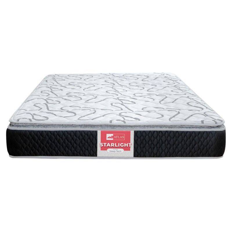Colchón Matrimonial Atlas Starlight más Pack con 2 Almohadas