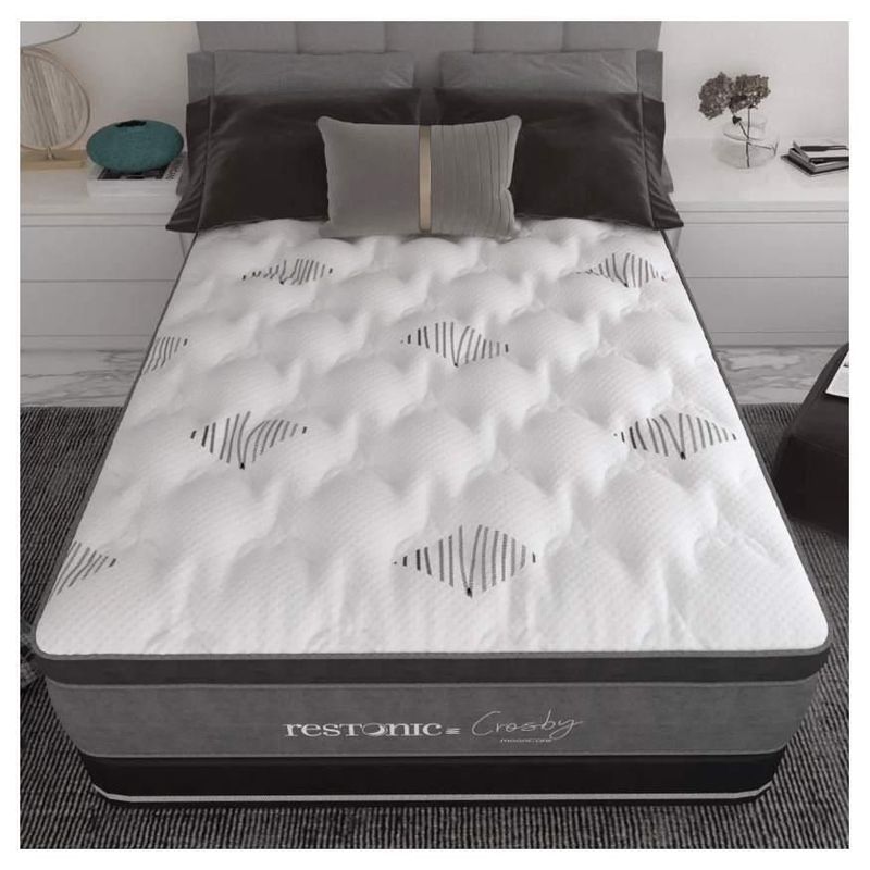 Colchon Restonic King Size Mooncare Crosby Euro Colchoneta Premium