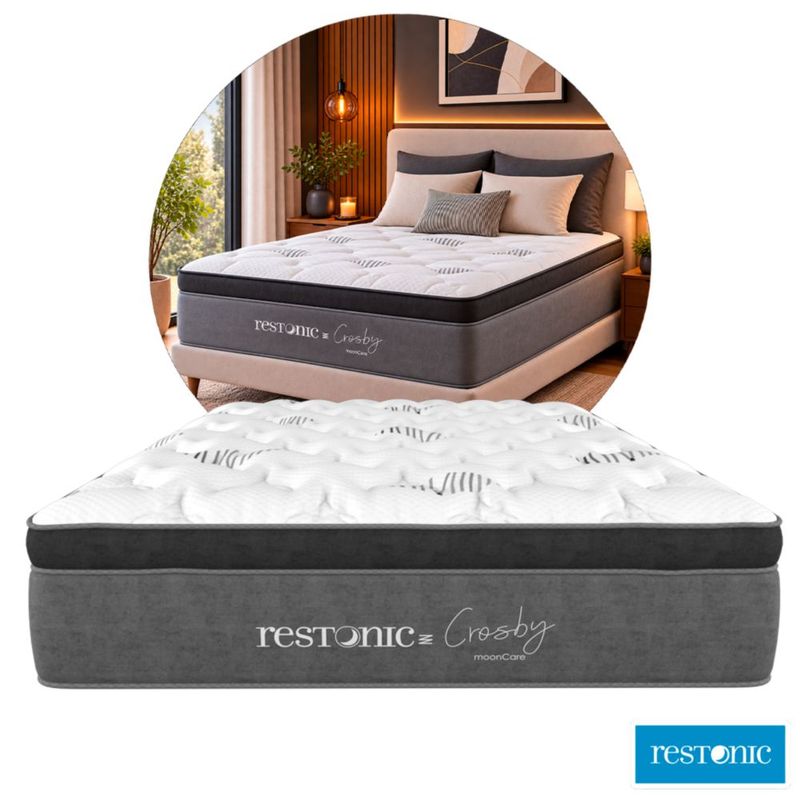Colchon Restonic King Size Mooncare Crosby Euro Colchoneta Premium