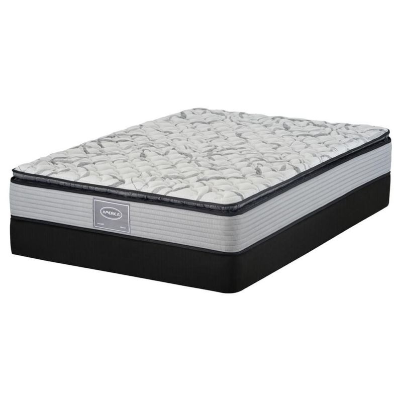 Colchon América Matrimonial Bloom Con Tratamiento Antibacterial