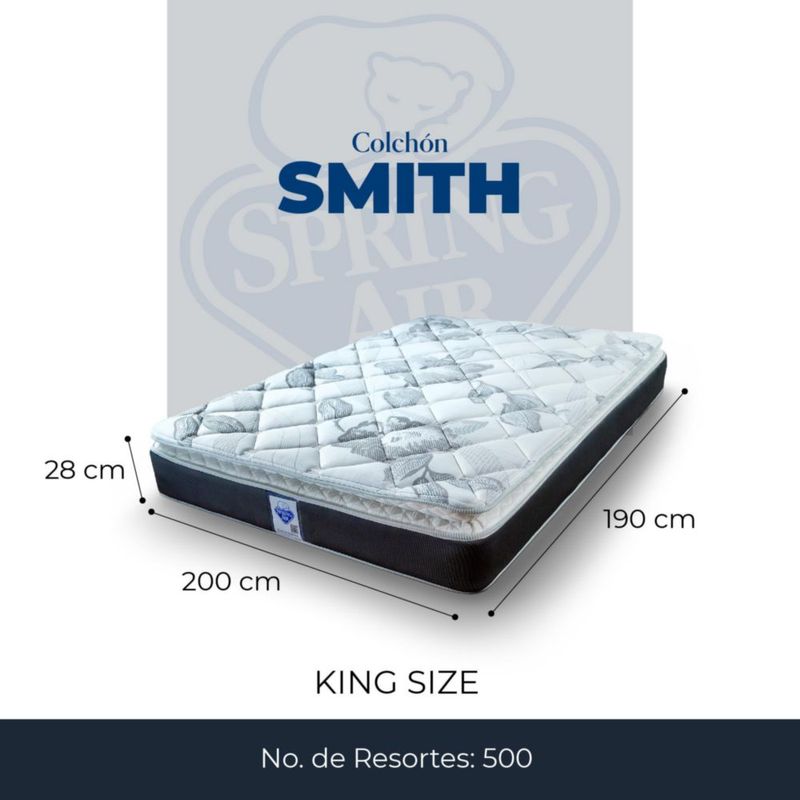 Colchón Spring Air Smith King Size + 1 Balón De Regalo