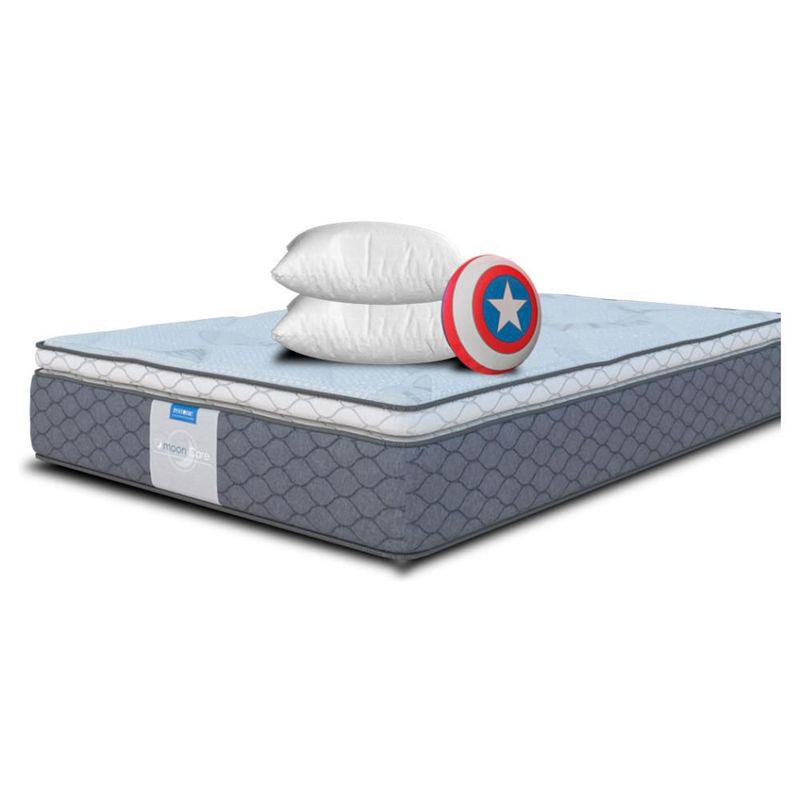 Colchón Matrimonial Restonic Premium Europa + 2Almohadas+Cojín Héroe