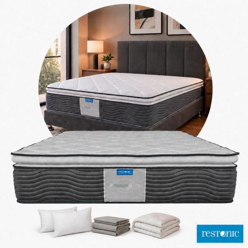 Colchon King Size Restonic Ortopédico Antiestres +Blancos