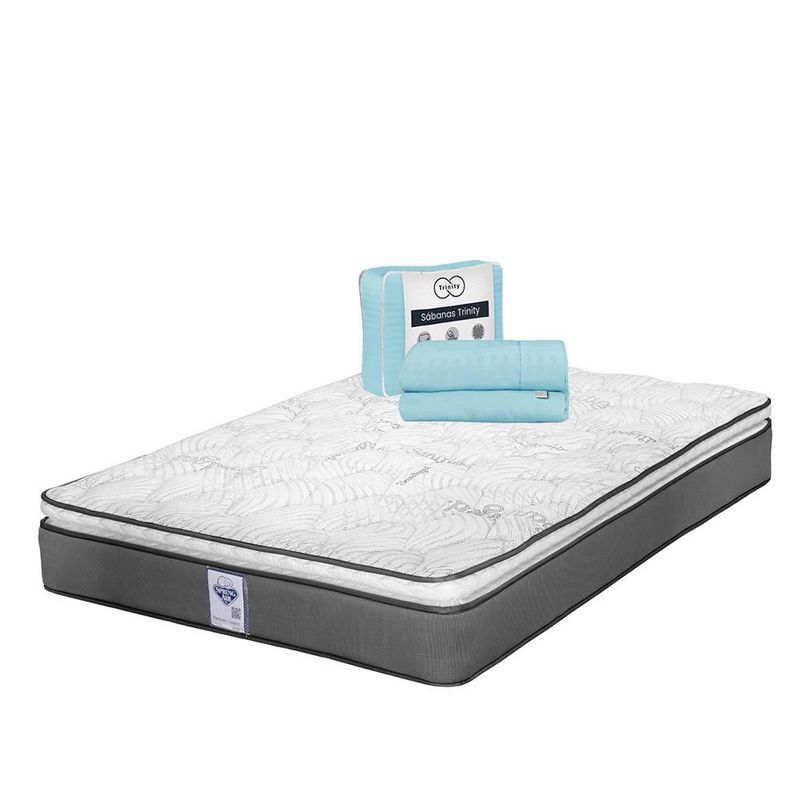 Colchón King Size Spring Air Prestige + Sábanas Trinity TRY