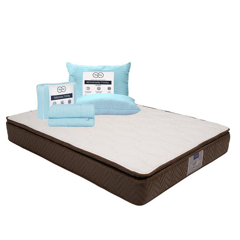Colchón King Size  Restonic Nautilus + Almohada + Sábanas TRY