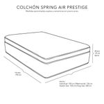 Colchón King SizeSpring Air Prestige + Almohada 2 Pack + Edredón Homy CZD