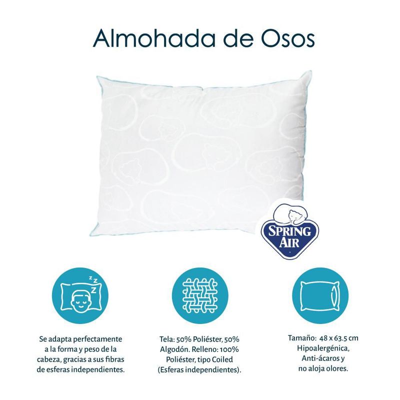 Colchón King Size Spring Air Prestige + Almohada + Protector TRY