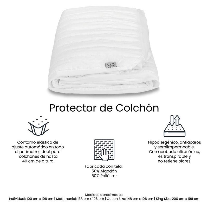 Colchón King Size Therapy Azul+ Box+ Almohada+ Protector TRY