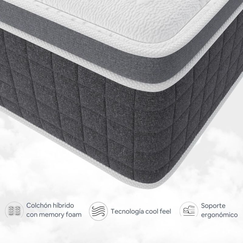 Colchón Cloud Pro Hybrid Tech Matrimonial