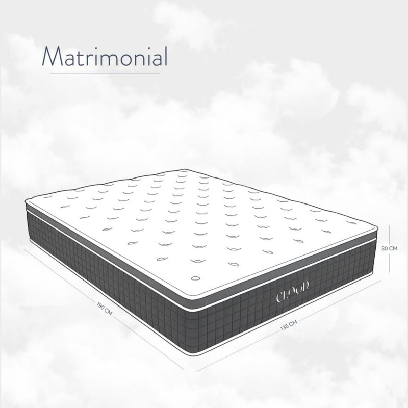 Colchón Cloud Pro Hybrid Tech Matrimonial