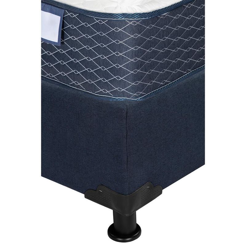 Colchón Matrimonial Dover Azul+ Box+ Almohada+ Protector+ Sabanas TRY