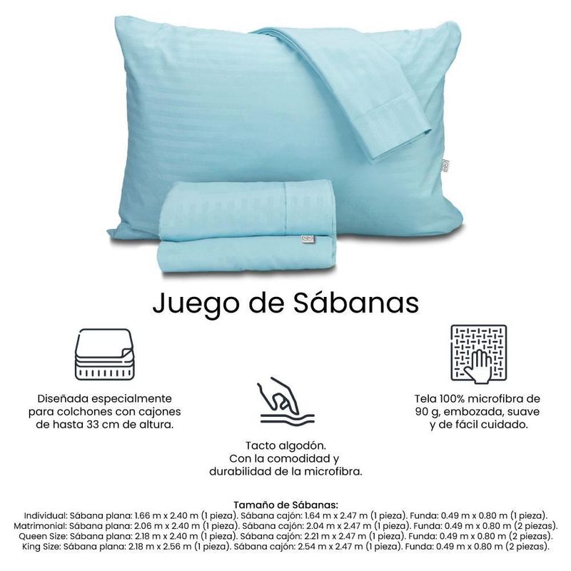 Colchón Matrimonial Spring Air Prestige + Box + 2 Almohadas + Sábanas TRY