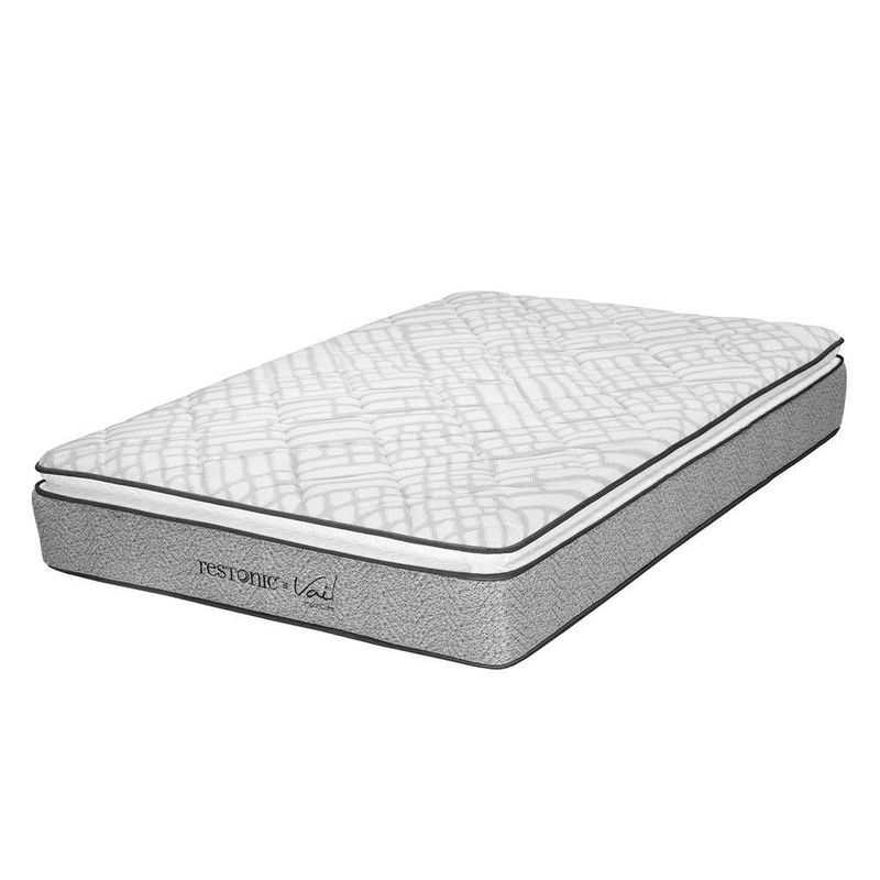Colchón King Size Restonic Vail + Almohada + Sábanas Trinity TRY