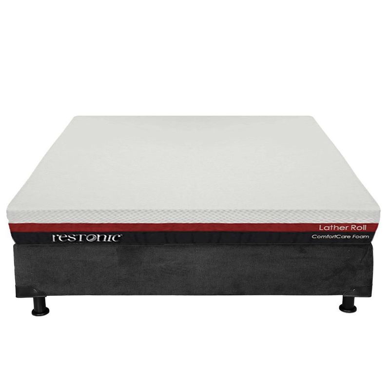 Colchón Matrimonial Restonic Roll + Box + 2 Almohadas Trinity TRY
