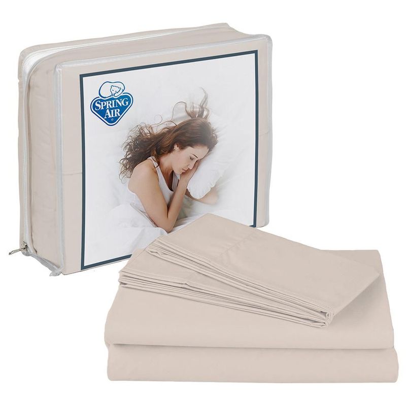 Colchón Matrimonial Nautilus Café+ Almohada+ Protector+ Sabanas TRY