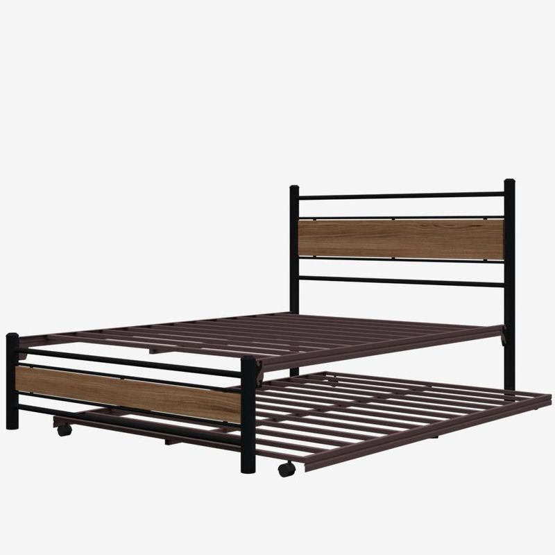 Base Metálica Individual Armable con Cama Corrediza Nordic Deluxe