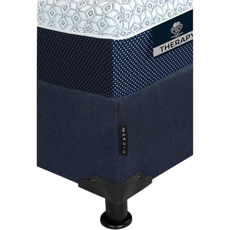 Colchón Matrimonial Therapy Azul+ Box+ Edredón Homy CDZ