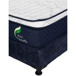Colchón King Size Restonic Trinity Eon Azul+ Box+ Sabanas Basic TRY