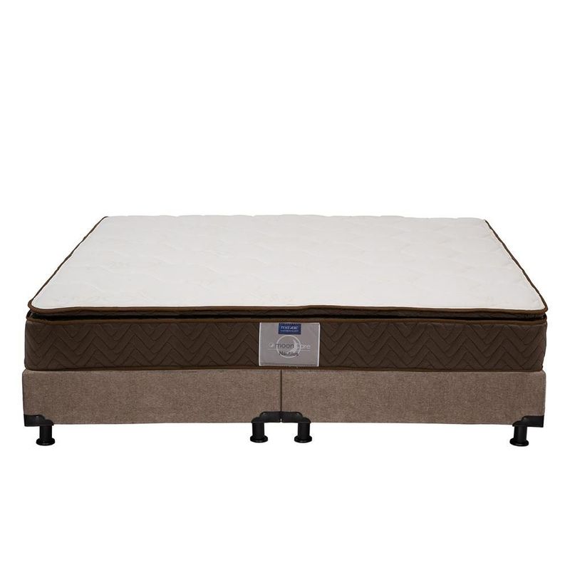 Colchón King Size Restonic Nautilus + Box + 2 Almohadas Trinity TRY