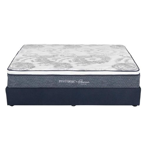 Colchón King Size Ghana Azul+ Base Cama CDZ