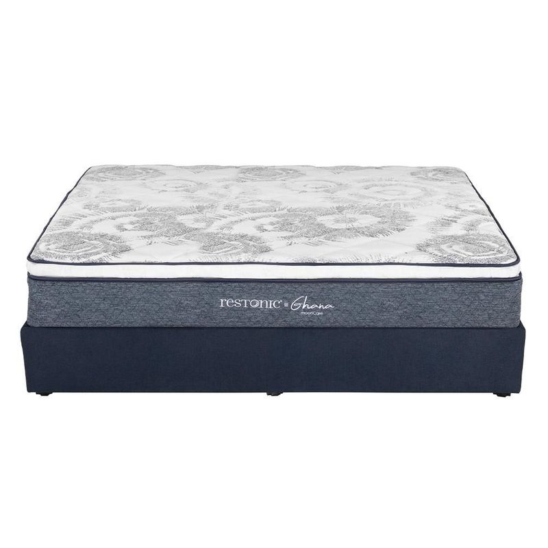 Colchón King Size Ghana Azul+ Base Cama CDZ