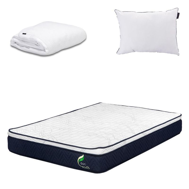 Colchón Matrimonial Dicasa Eon + Almohada One + Protector de colchón Cloud CZD