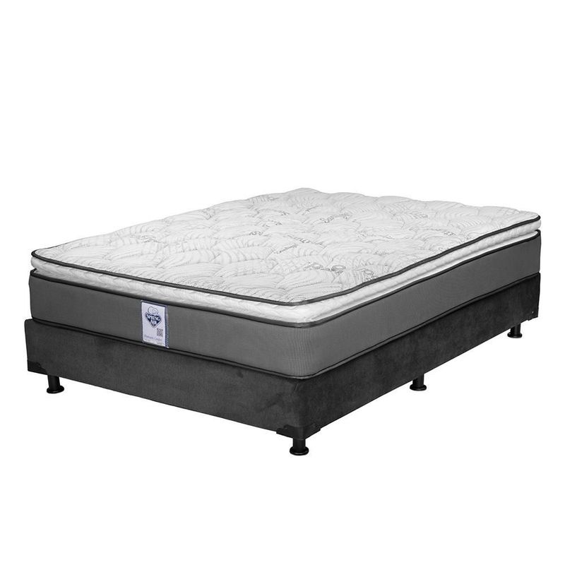 Colchón Queen Size Spring Air Prestige + Box + 2 Almohadas TRY