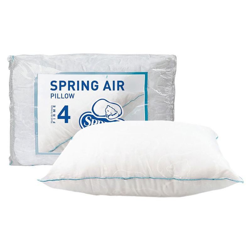 Colchón Matrimonial Spring Air Aries Negro+ Almohada Oso+ Sabanas Basic TRY
