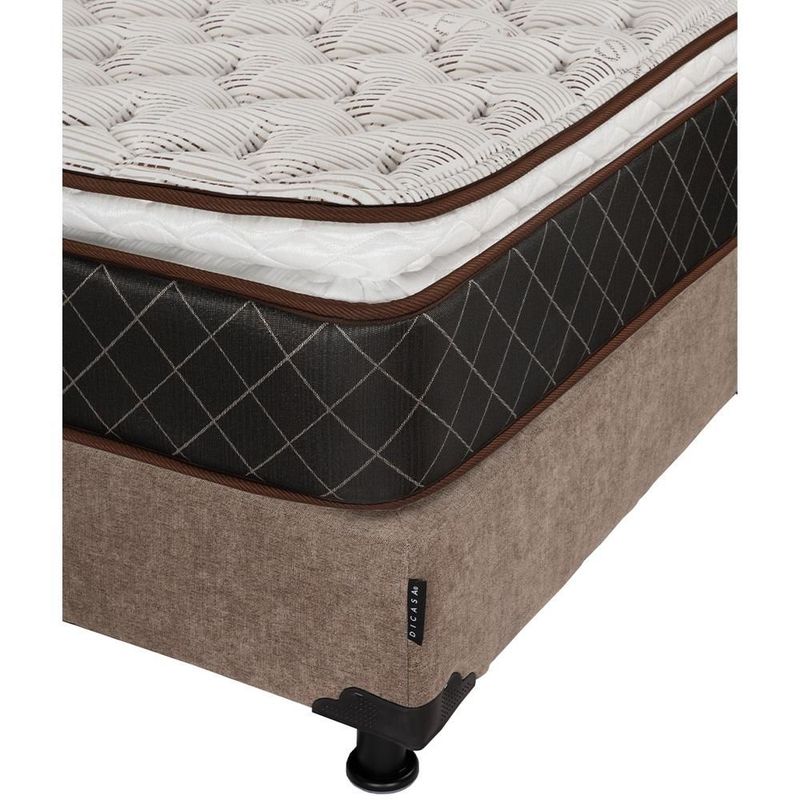 Colchón King Size Spring Air Minesota Café+ Box+ Sabanas Royal RGH