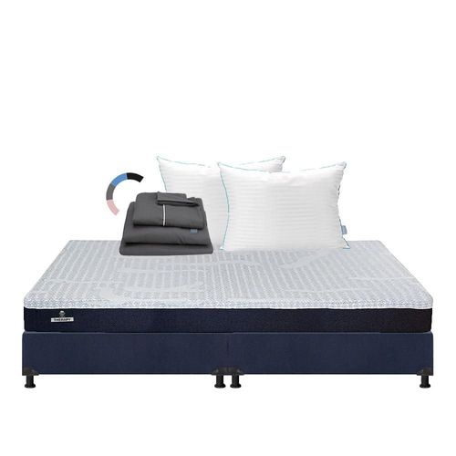 Colchon King Size Spring Air Therapy+ Box+ Almohada Royal Twin+ Sabanas Royal RGH