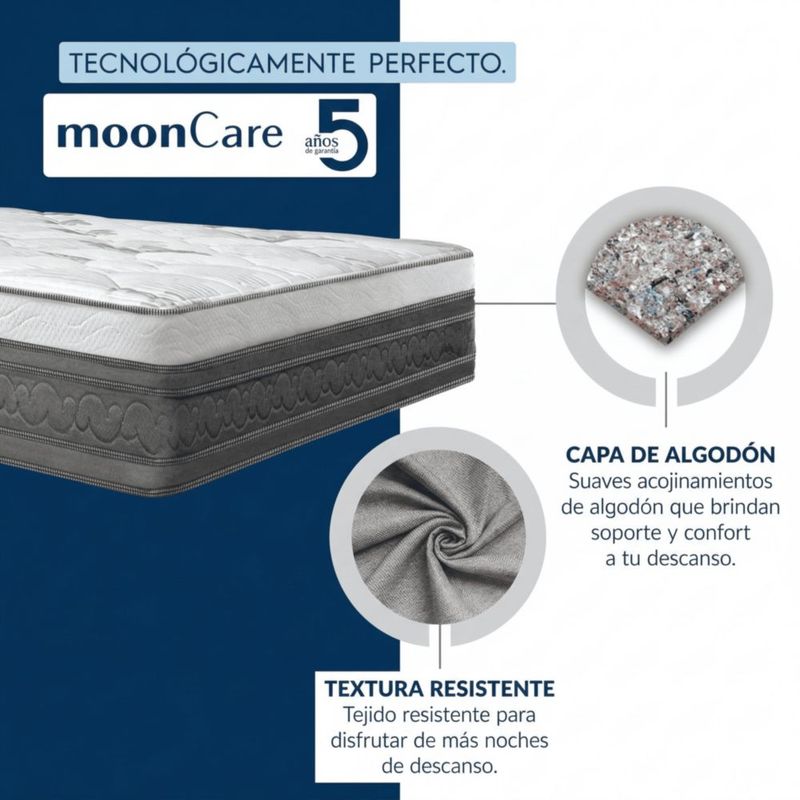Colchón King Size Restonic Confort Anti Micro Despertares